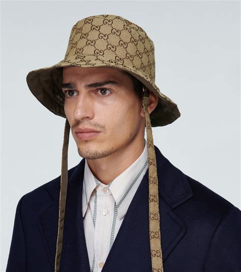 gucci bucket hat with strings|gucci reversible bucket hat.